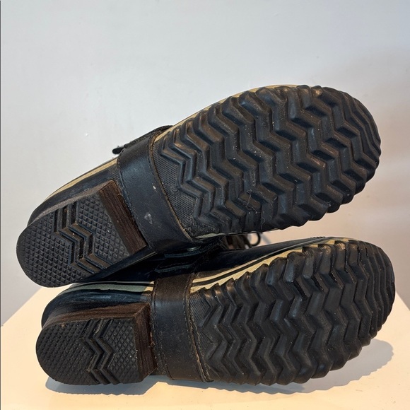 SOREL Boots Conquest Carly Tall Suede Leather Duck Black Size 6.5 - Picture 7 of 12